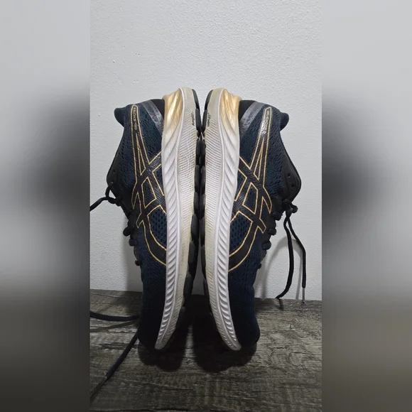 Asics Women's Gel Excite 8 Running Shoe Navy and Gold Size 10 - Picture 7 of 7